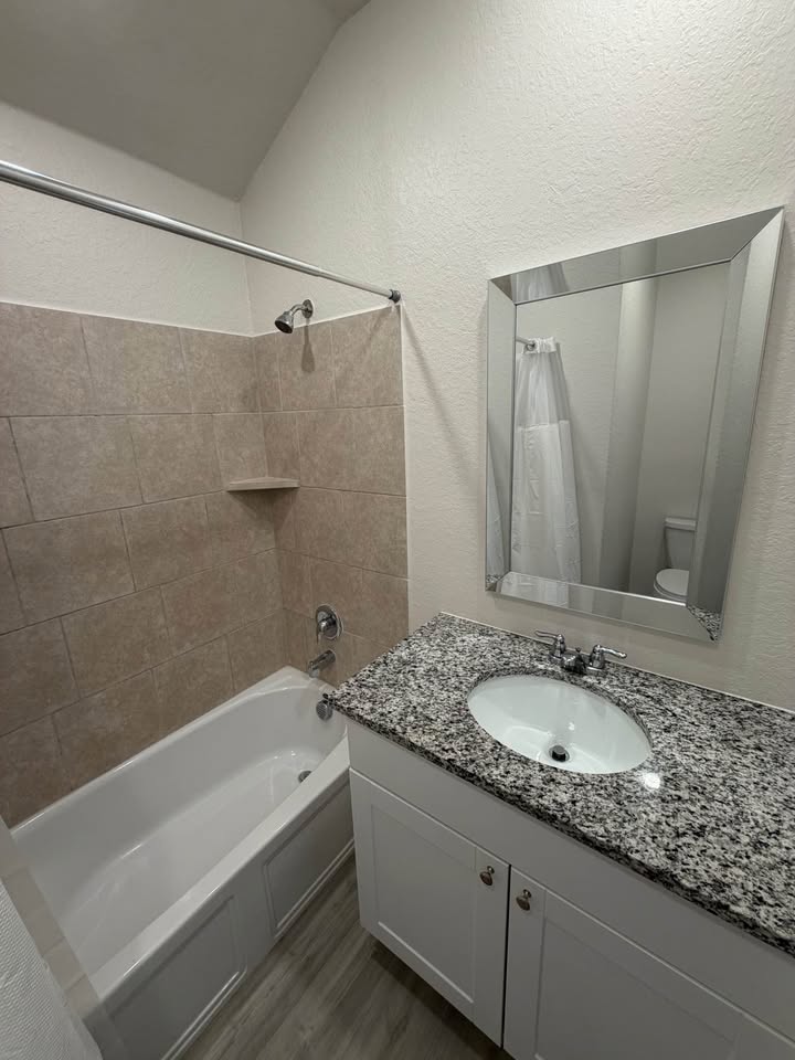 Bathroom with tub