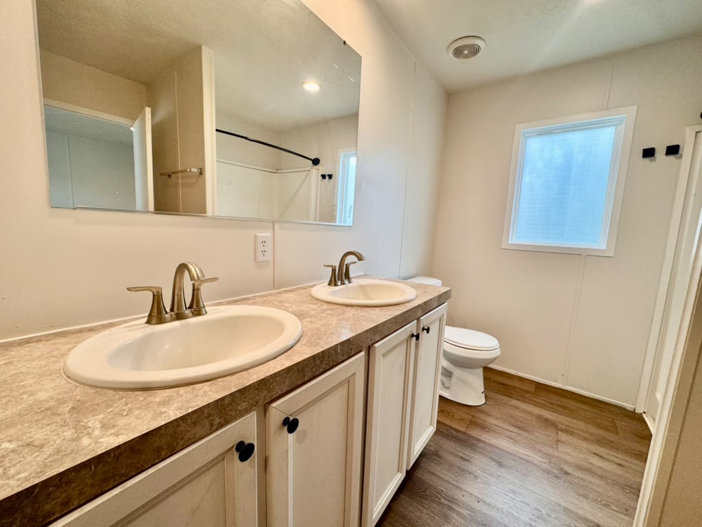 Bathroom with double vanity