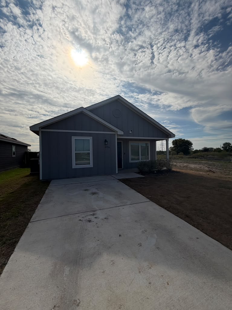 Front exterior and driveway