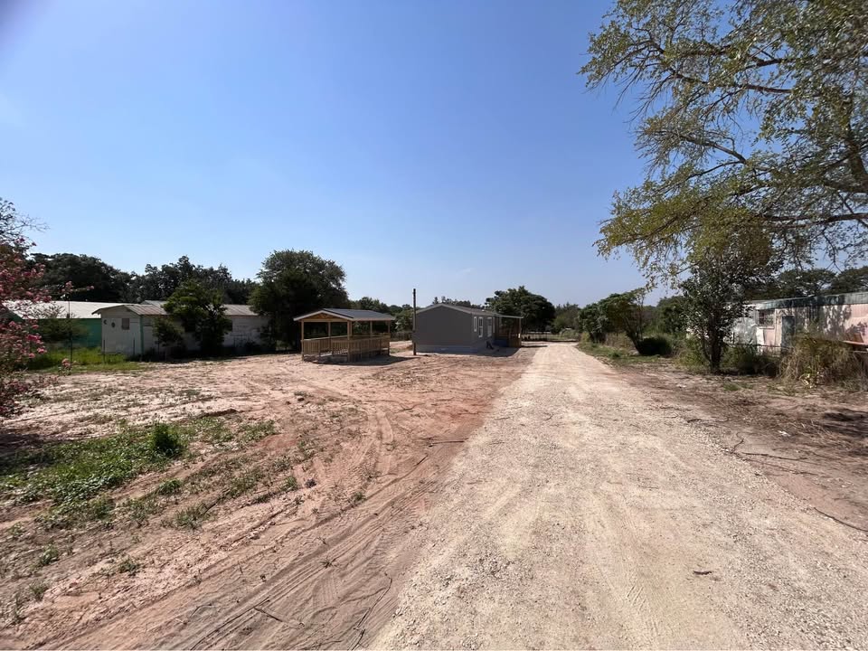 Driveway and land